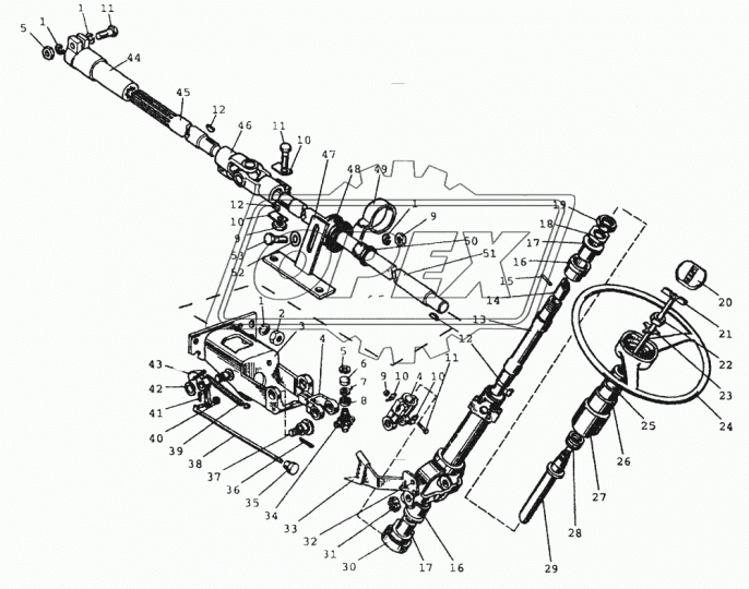 80-3401103 Хомут (лента) ф55х65 S=28 стяжной под болт МТЗ РУП